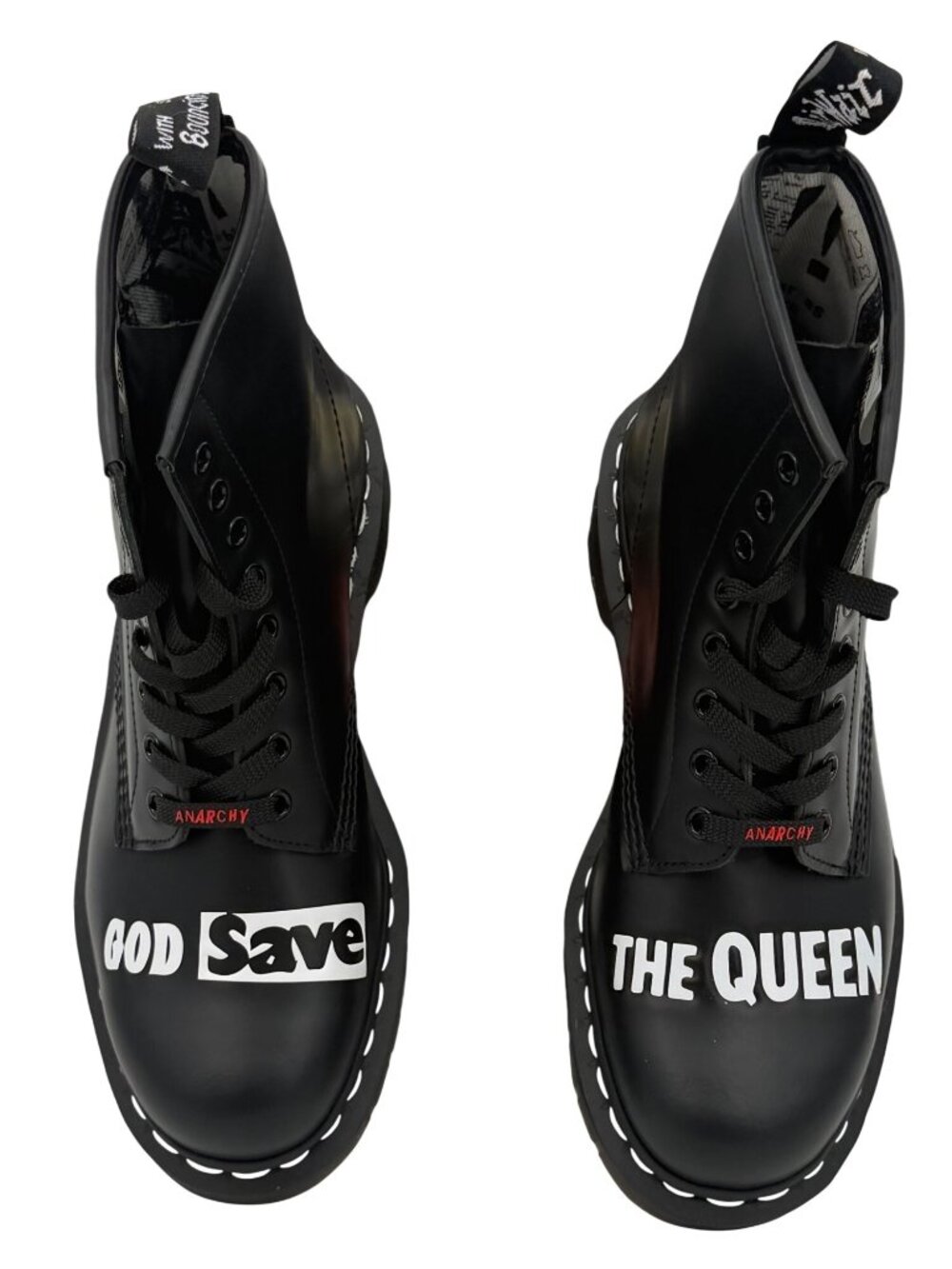 NIB Sex Pistols x Dr. Martens 1460 Black Leather Combat Boots M9 | LTD ED ICON - Picture 2 of 16